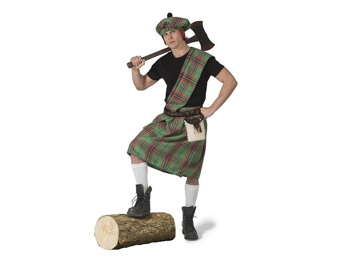déguisement d'écossais homme highlander 4pcs taille unique