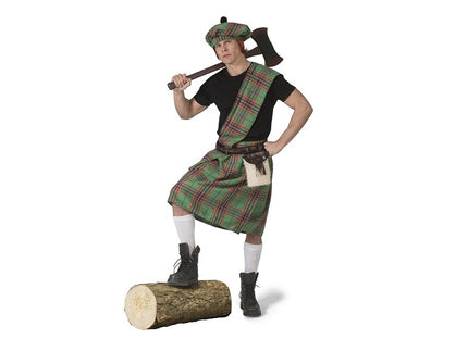déguisement d'écossais homme highlander 4pcs taille unique