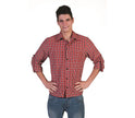 chemise à carreaux rouge