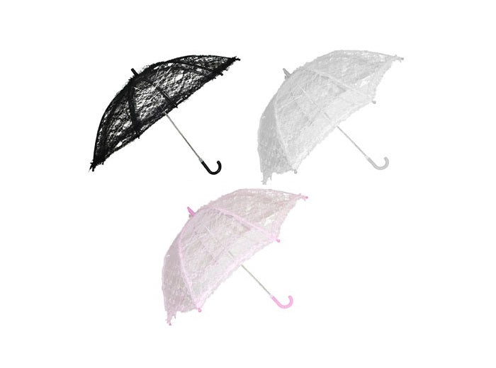 ombrelle dentelles blanc 63cm