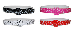 ceinture à pois rouge