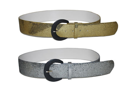 ceinture à paillettes or