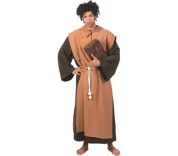 déguisement moine brun adulte