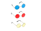 lunettes baba cool rondes jaune adulte
