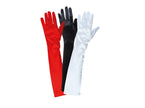 paire de gants longs satinés rouge 40cm