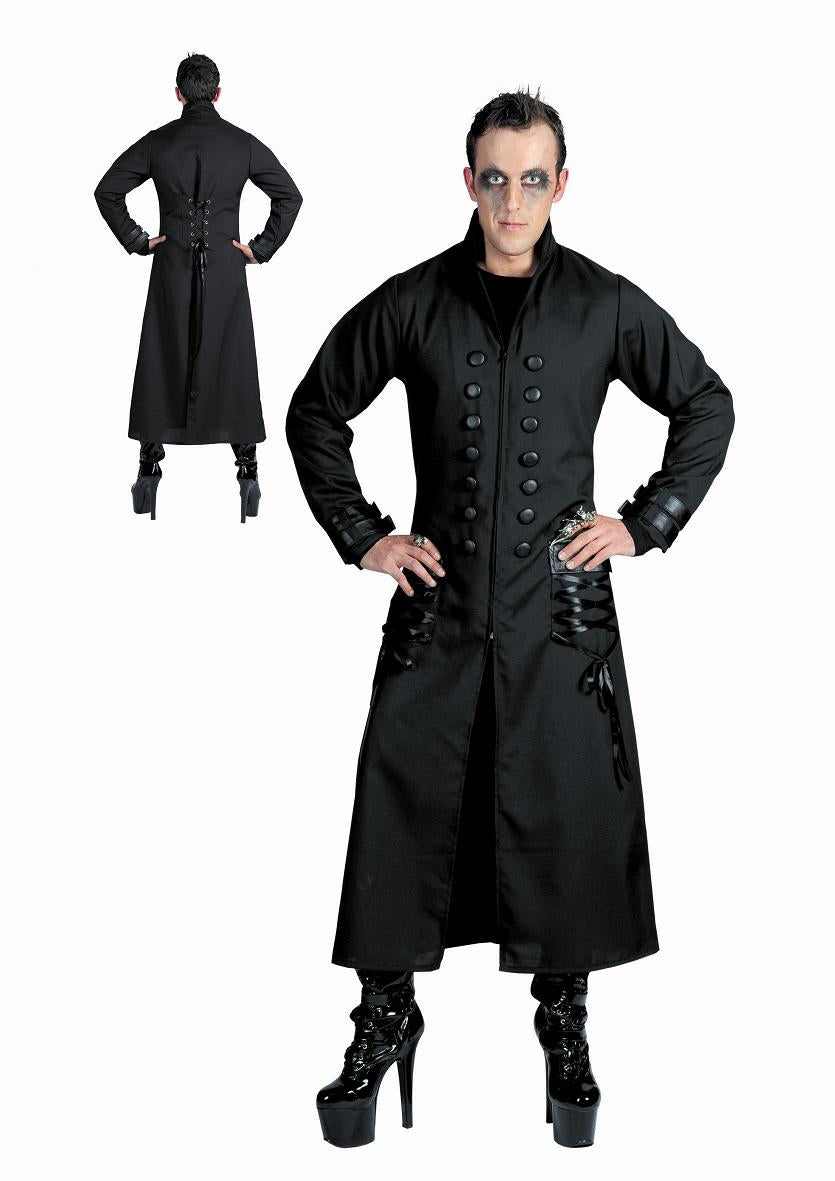 manteau gothique noir homme