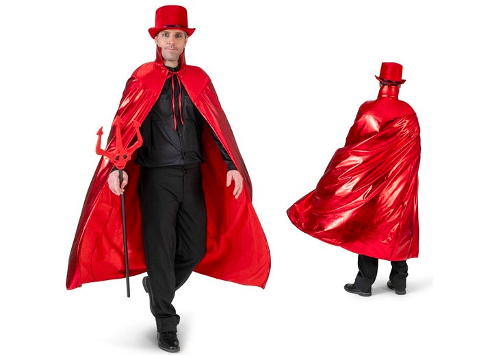 cape de diable dmon vampire avec col rouge adulte