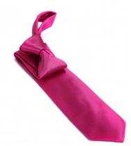cravate unie fuchsia 46cm
