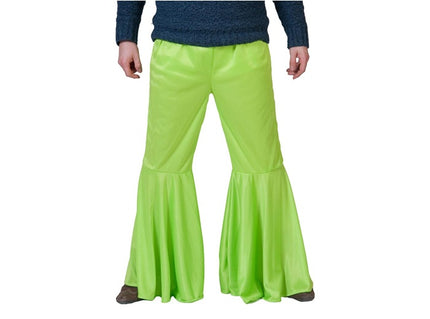 pantalon pattes d'éléphant vert homme