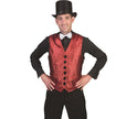 gilet rouge à paillettes homme