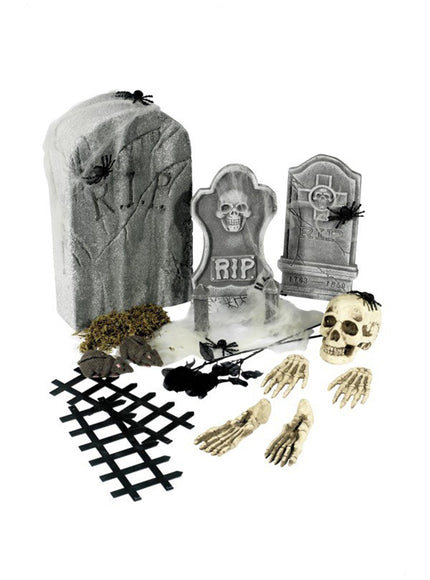 24 pièces de cimétière Halloween