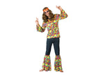 déguisement hippie multicolore 3pcs homme