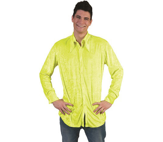 chemise flashy jaune homme