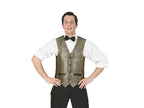 gilet disco noir et or homme