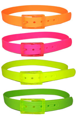 ceinture plastique fluo jaune