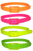 ceinture plastique fluo jaune