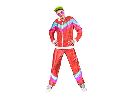 déguisement survêtement rouge flashy 2pcs homme