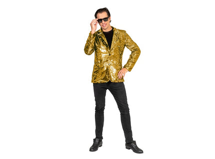 veste à sequins or homme