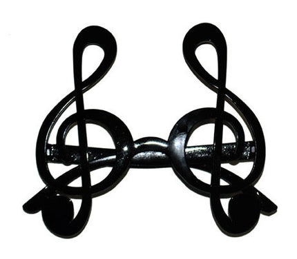 lunettes gag clé de sol