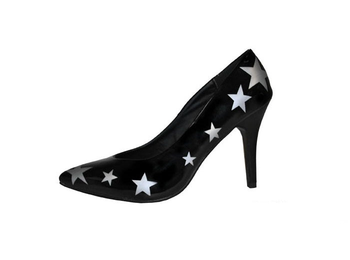 paire de chaussures à talon noir & étoiles pointure 36-37