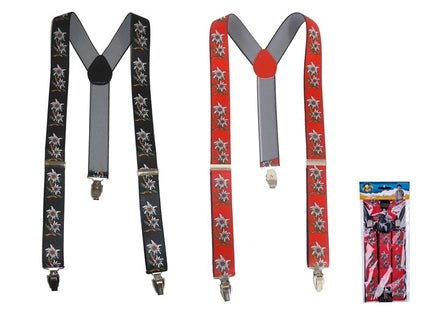 bretelles motif edelweiss mix