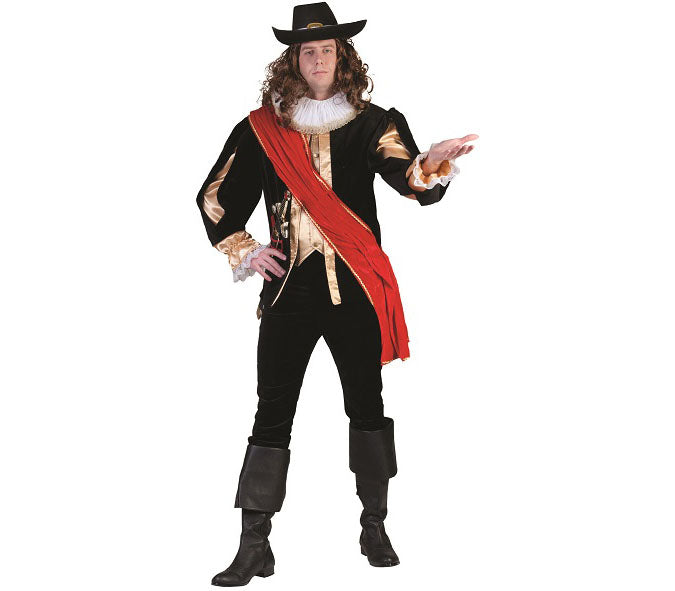 déguisement de mousquetaire avec écharpe homme