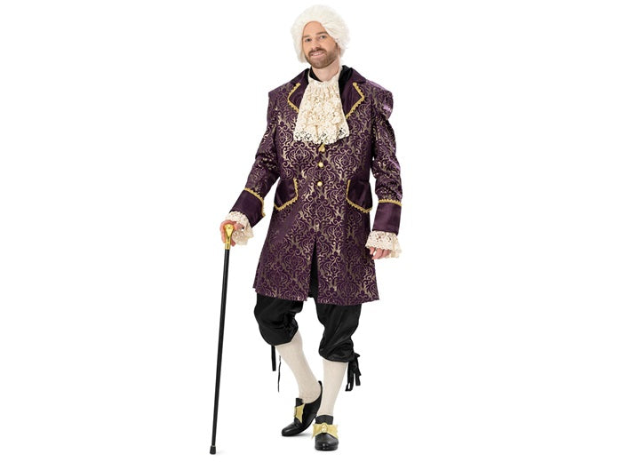 déguisement baroque bentley violet 3pcs homme