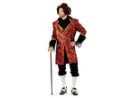 déguisement baroque burchard rouge 3pcs homme