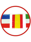 Guirlande 50 m. Grands drapeaux Internationaux