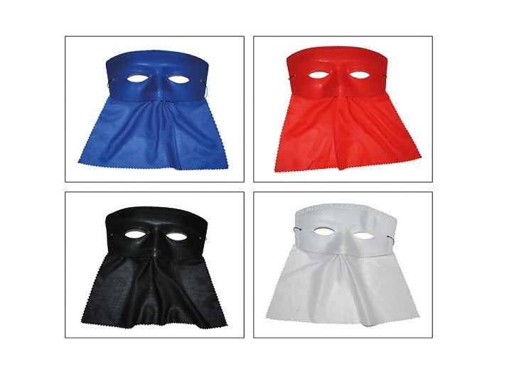 masque loup avec bavette blanc 22cm