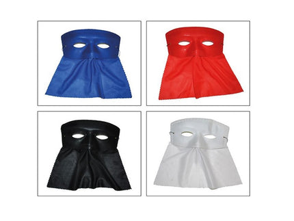masque loup avec bavette rouge 22cm