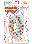 Bougie anniversaire confetti 0