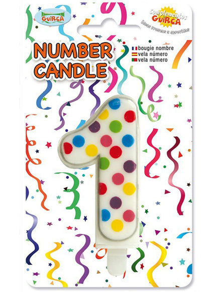 Bougie anniversaire confetti 1