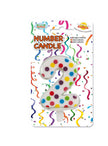 Bougie d'Anniversaire Confetti Chiffre 2