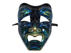 masque coque vénitien visage noir luxe adulte