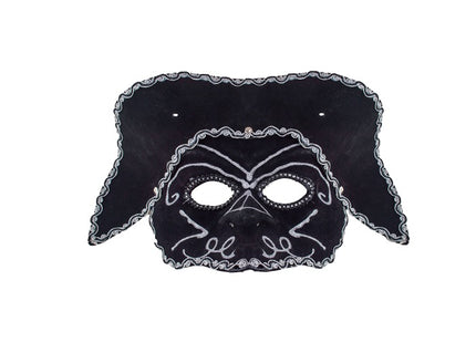masque vénitien loup avec chapeau noir