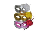 masque loup avec rose