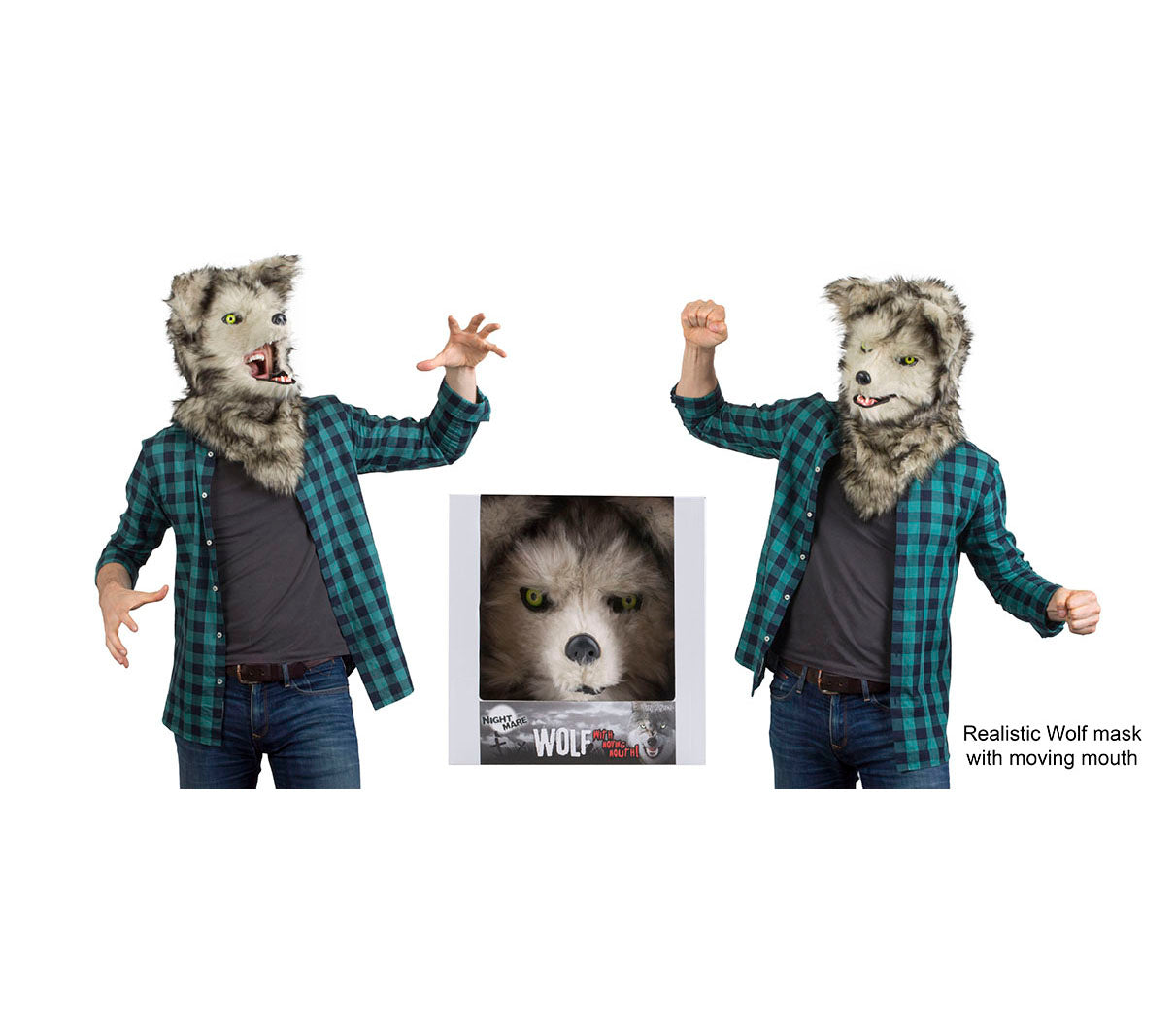 masque fourrure loup luxe