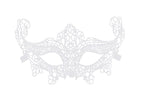 masque loup luxe dentelle blanc