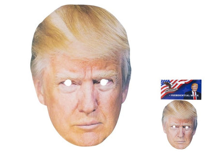 masque carton donald trump 25x18cm