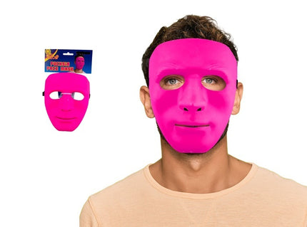 masque coque non fluo rose pink adulte