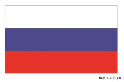 drapeau russie 90x150 cm