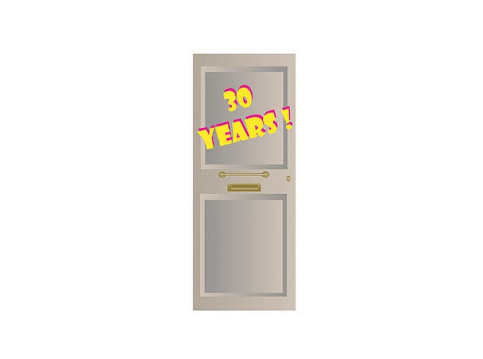décoration de porte anniversaire 30 ans 2m