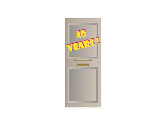 décoration de porte anniversaire 40 ans 2m