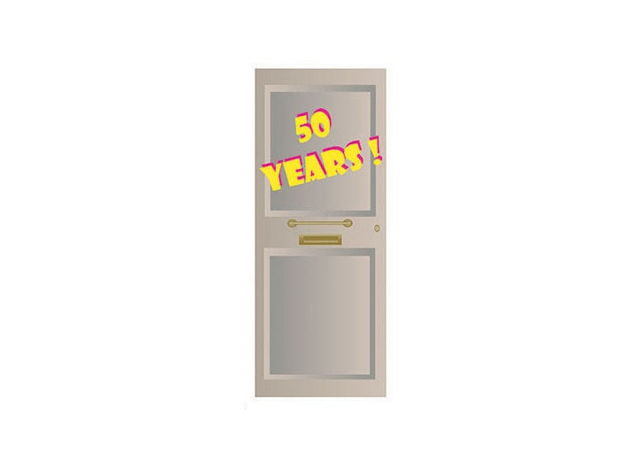 décoration de porte anniversaire 50 ans 2m