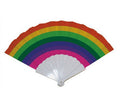 éventail plastique rainbow 25cm