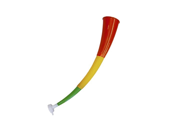 corne géante carnaval clown vert jaune rouge 56cm