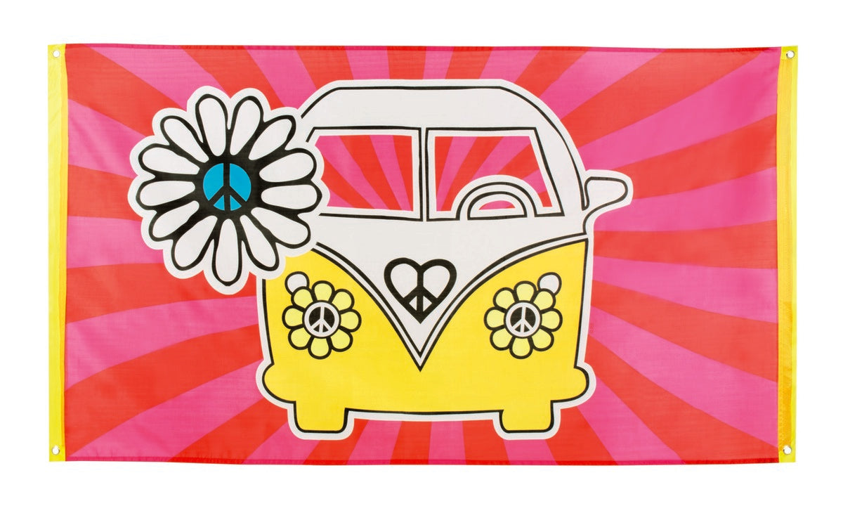 Banderole hippie années 60