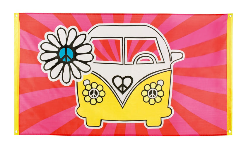 Banderole hippie années 60