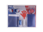 .kit supporter fan france 6pcs